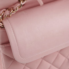 Chanel Classic Flap Medium Lambskin Pink