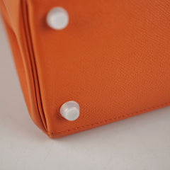 Hermes Kelly 28 Orange P Square Stamp