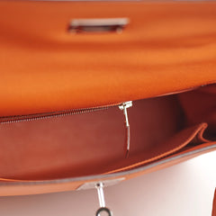 Hermes Kelly 28 Orange P Square Stamp