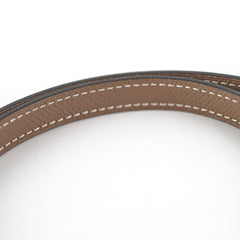 Hermes Gamma Reversible Belt 75cm Noir/Etoupe