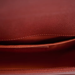 Chanel Medium Boy Flap Bag Brick Red Caviar 20 series