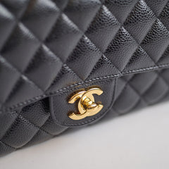 Chanel Medium Caviar Classic Flap Black GHW