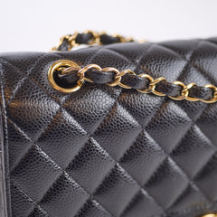 Chanel Medium Caviar Classic Flap Black GHW