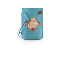 Loewe Howl's Moving Castle Heen Dice Pocket bag Calfskin Sky Blue