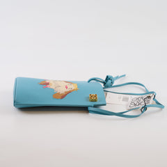 Loewe Howl's Moving Castle Heen Dice Pocket bag Calfskin Sky Blue
