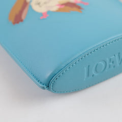 Loewe Howl's Moving Castle Heen Dice Pocket bag Calfskin Sky Blue
