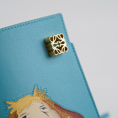 Loewe Howl's Moving Castle Heen Dice Pocket bag Calfskin Sky Blue