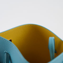 Loewe Howl's Moving Castle Heen Dice Pocket bag Calfskin Sky Blue