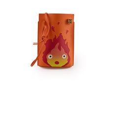 Loewe Howl's Moving Castle Calcifer Dice Pocket bag Calfskin Orange