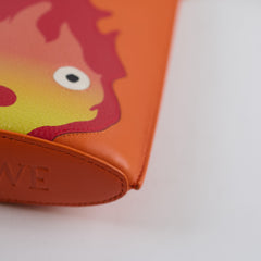 Loewe Howl's Moving Castle Calcifer Dice Pocket bag Calfskin Orange
