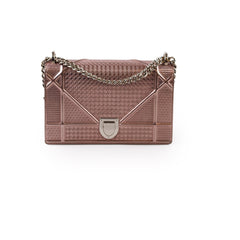 Christian Dior Medium Diorama Mettalic Pink