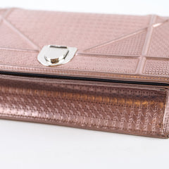 Christian Dior Medium Diorama Mettalic Pink