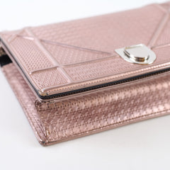 Christian Dior Medium Diorama Mettalic Pink