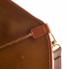 Celine Medium Triomphe Canvas Bucket Bag Calfskin Tan
