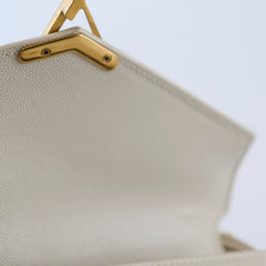 Saint Laurent Mini Cassandra Top Handle Off-white