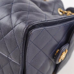 Chanel 25 Small Caviar Navy (Microchipped)