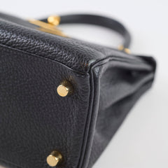 Hermes Kelly 25 Black GHW Togo C Stamp