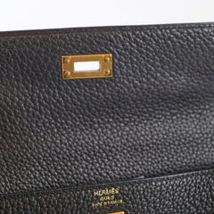 Hermes Kelly 25 Black GHW Togo C Stamp