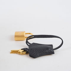 Hermes Kelly 25 Black GHW Togo C Stamp
