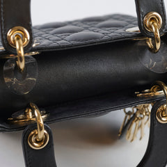 Dior Mini Lady Dior Black Lambskin