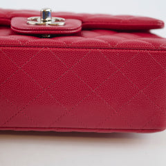 Chanel Mini Rectangle Red Caviar Leather