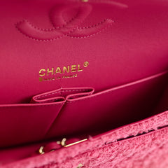 Chanel Medium Tweed Pink Classic Flap