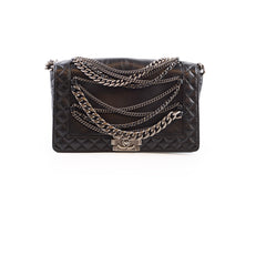 Chanel Enchained Medium Boy Bag Black