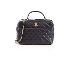 Chanel Chanel Trendy CC Bowling Quilted Lambskin Dark Navy