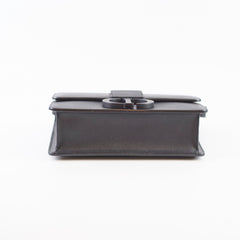 Hermes H Au Carre Twist 24mm Belt Noir/Etoupe Size 75