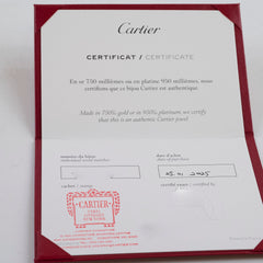 Cartier 1896 Wedding Band Diamond Size 55 10/10