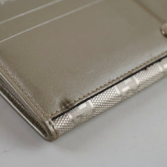 Gucci Long Fold Wallet Silver
