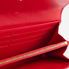 Louis Vuitton Pink Vernis Long Wallet