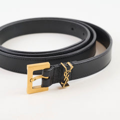 Saint Laurent Black Belt Size 95