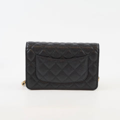 Chanel WOC Classic Wallet On Chain Caviar Black