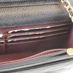 Chanel WOC Classic Wallet On Chain Caviar Black