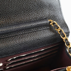 Chanel WOC Classic Wallet On Chain Caviar Black