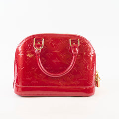 Louis Vuitton Alma BB Vernis Red
