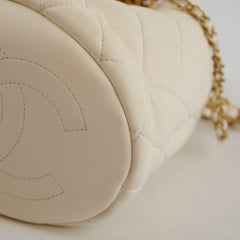 Chanel Pearl Top Handle Buckle Lambskin Microchip