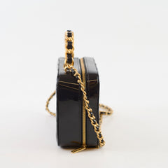 Chanel Vanity Patent Black Small Microchip