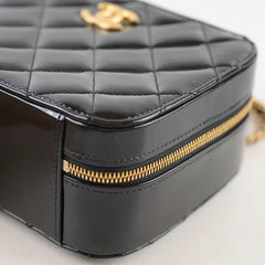Chanel Vanity Patent Black Small Microchip