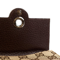 Gucci Eclipse Compact Canvas Wallet Brown