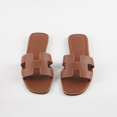 Hermes Oran Sandals Gold Size 36