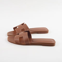 Hermes Oran Sandals Gold Size 36
