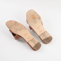 Hermes Oran Sandals Gold Size 36