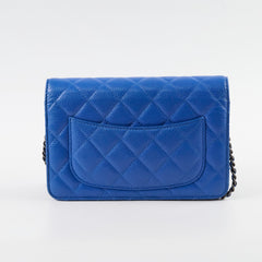Chanel Wallet on Chain WOC Caviar Blue