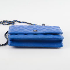 Chanel Wallet on Chain WOC Caviar Blue