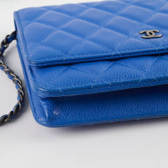 Chanel Wallet on Chain WOC Caviar Blue
