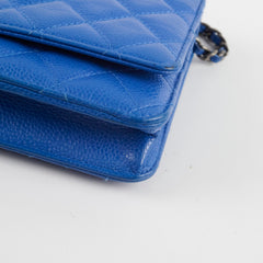 Chanel Wallet on Chain WOC Caviar Blue