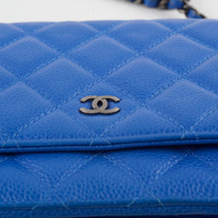 Chanel Wallet on Chain WOC Caviar Blue