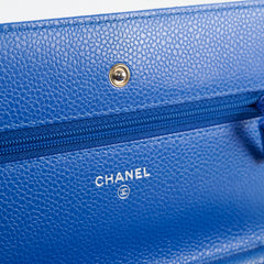 Chanel Wallet on Chain WOC Caviar Blue
